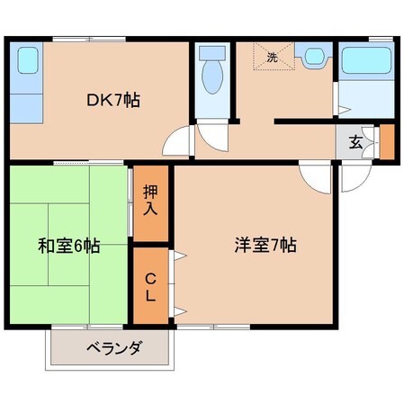 セジュール瀬戸長 IIの物件間取画像